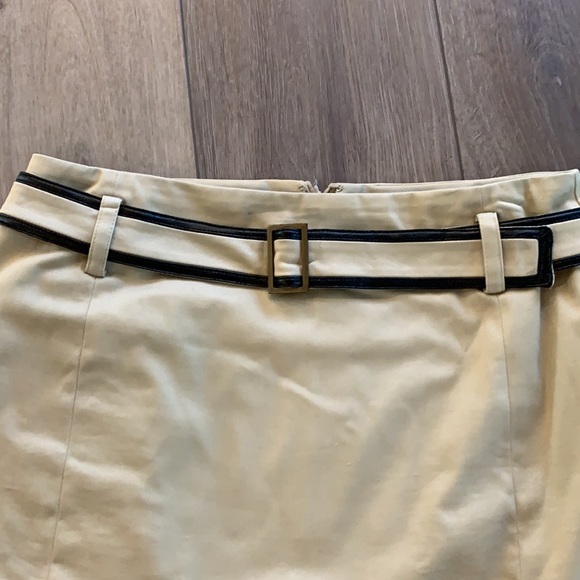 Cute khaki pencil skirt with belt detail! - Picture 2 of 2